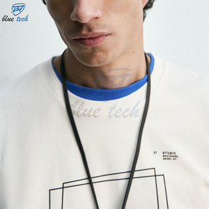 T-shirt surdimensionné personnalisé 100% coton, coupe ample, style streetwear, impression DTG pour homme. - Product Image 6