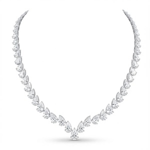 สร้อยคอเพชรทรงลูกแพร์ Atelier - ทอง 9k, 14k, 18k - Product Image 3