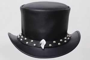 Chapeau de cowboy classique en cuir véritable, style western, pour ranch, rodéo, équitation, extérieur, mode, à large bord, durable, fait main - Product Image 3
