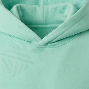 Sweat à capuche pour homme 100% Coton de qualité, coupe épaules tombantes, en molleton bouclette lourd, uni, pour le printemps, personnalisable avec impression et broderie - Product Image 4