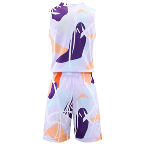 Maillot et short de basket-ball personnalisés, logo d'équipe, nom, numéro, impression par sublimation, broderie 3D, appliqué, 100% polyester - Product Image 4