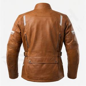 Chaqueta de Motociclista de Cuero Genuino para Hombre de la Mejor Calidad, Nueva Colección de Invierno, Chaquetas de Motocicleta con Protecciones Desmontables Personalizadas - Product Image 2