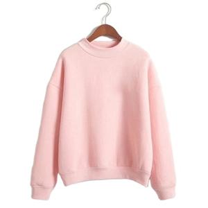 Sudadera de Cuello Alto para Mujer, 100% Algodón, Precio Económico, Logotipo Personalizado en la Parte Delantera, Servicio OEM, Ropa Casual Urbana 2026 - Product Image 5