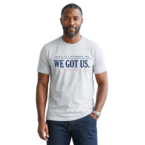 T-shirt graphique We Got Us pour hommes, en coton doux, col rond, manches courtes, vêtements décontractés à la mode pour tous les jours - Product Image 1