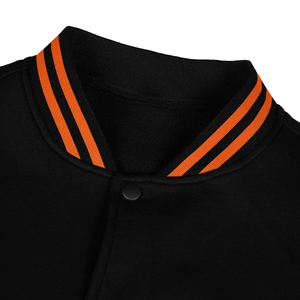 Casual Sports Varsity Jacket WoolLeather Turn-down Collar Front Logo Letter <b>Pattern</b> Windproof Breathable Reversible Winter Men - Product Image 3