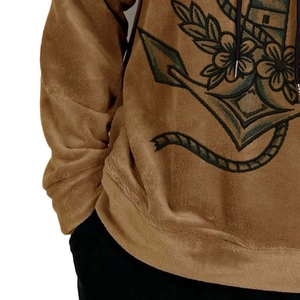 Sweat-shirt à capuche en velours pour homme, 100 % haute qualité, doux, chaud, confortable, idéal pour l'hiver, style décontracté. - Product Image 2