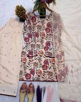 TENNECY Tasarımcı Ağır Amerikan Farshi Salwar Takım Elbise Üstü Plazzo Dupatta Set İşlemeli Süslü Latkan Parti Stili Ters Çevrilebilir Hızlı Kuruyan