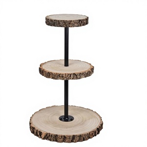 Indian Top Designer Eco-Friendly 3 Tier Acacia Wooden Cupcake Stand Dishwasher <b>Safe</b> Direct Factory Wholesale Manufacturer - Product Image 4