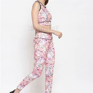 Conjunto de Yoga Sublimado para Mujer, Impresión Personalizada, Ropa Deportiva de Alta Elasticidad, Leggings Sublimados para Mujer - Product Image 2