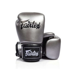 New Latest Model Fairtex <b>Silver</b> Metallic Boxing <b>Gloves</b> Muay Thai Genuine Leather <b>Gloves</b> Custom Logo Professional Sparring <b>Gloves</b> - Product Image 1