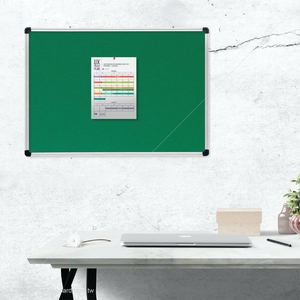 Tablero de Mensajes de Fieltro Verde con Marco de Aluminio para Fotos, Notas y Exhibición Escolar - Tablero de Anuncios - Product Image 6