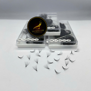 ขนตาปลอมแบบพัดสำเร็จรูป Custom Smart Fanning Lashes ขนาด 0.05 มม. งอน C D ความยาวผสม 3D 4D 5D 10D 16D 20D  แบบ Easy Fans  สำหรับต่อขนตา - Product Image 5
