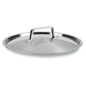 Coperchio in acciaio inox con manico per pentole e padelle - Product Image 1