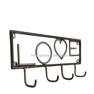 Modern Design Iron Metal Rectangle Wall Mounted Hanger Black Finished Used for Hanging Cloth Excellent Quality Handicraft - Product Image 1