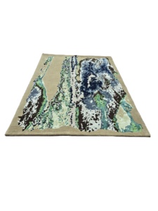 Tapis moderne tufté à la main de haute vente pour le salon personnalisation tapis de luxe 100% tapis en laine de soie fine ensembles de motifs abstraits - Product Image 2