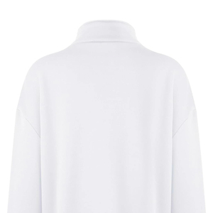 Vente en gros usine – Nouveauté Automne Hiver : Hauts tricotés chauds côtelés à col roulé semi-zippé pour femme, à manches longues - Product Image 2