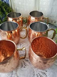 Premium hammered copper drink mug set <b>reusable</b> handmade beverage <b>cups</b> cocktail serving durable mugs collection - Product Image 2