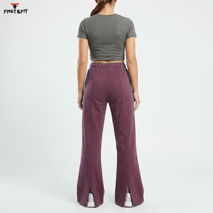 High Quality New Arrival Customized Color Women Flare Eco-Friendly Quick Dry Casual Winter Flared Sweatpants Cotton for Women - Product Image 5