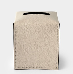 Luxury <b>Cube</b> PU Leather Tissue Box Holder Decorative Facial Tissue Cover Modern Tissue Dispenser for Home Office Hotel Restaurant - Product Image 6