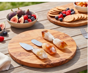 Stainless Steel <b>Cheese</b> <b>Knife</b> <b>Set</b> With Stone Handles Durable <b>Cheese</b> Tools For Serving Use Kitchenware Hotel And Cutting Use - Product Image 6