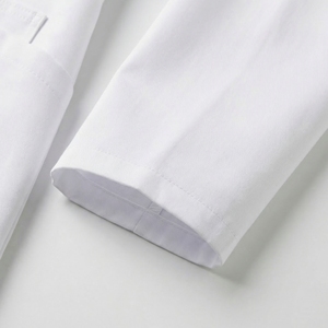 เสื้อกาวน์สีขาว |   เสื้อกาวน์แพทย์มืออาชีพ |   เสื้อคลุมแล็บแบบ unisex มีกระเป๋า |   ผู้ผลิต OEM ตามสั่ง - Product Image 6
