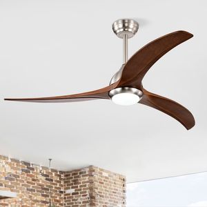 Ventilatore da Soffitto LED da 52 Pollici con Pale in Legno Massello, Telecomando, 6 Velocità, 3 Colori, Motore Silenzioso Reversibile per Patio e Soggiorno - Product Image 4