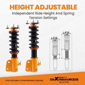 2004-2006 Scion XB Lowering Kit with 24-Way Damper Coilovers Tuning Shocks Suspension System - Product Image 3