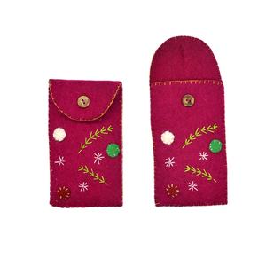 Funda móvil de fieltro de lana de alta calidad con Protector de pantalla Funda de dispositivo de nuevo diseño para llevar teléfono móvil directamente desde Nepal - Product Image 1