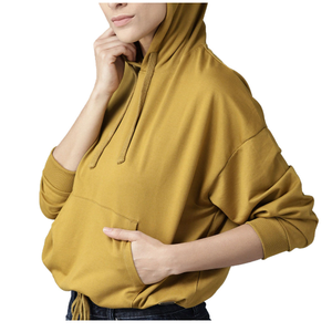 Servicio OEM, el mejor diseño, precio económico, sudadera con capucha para mujer para uso urbano, logotipo personalizado, sudaderas con capucha transpirables de manga larga para mujer - Product Image 1