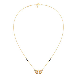 Collar con Colgante Geométrico de Doble Disco y Diamante Cuadrado con Diseño Calado - Product Image 3