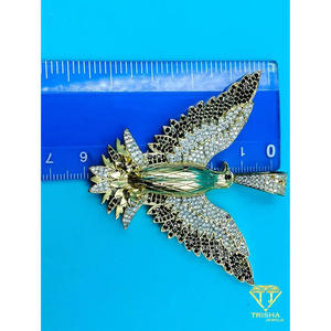 จี้รูปนกคุณภาพสูง เงินแท้ 925 ประดับเพชรโมอิสซาไนต์ VVS สำหรับผู้ชาย - Product Image 6