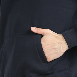 Sweat à capuche pour homme de haute qualité, surdimensionné, en molleton 100% coton, avec logo personnalisé, uni et sans motif - Product Image 3