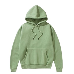 Sweat à capuche vierge en molleton 100 % coton épais de haute qualité pour homme, personnalisable avec logo brodé, écologique, coupe classique, vente en gros - Product Image 4
