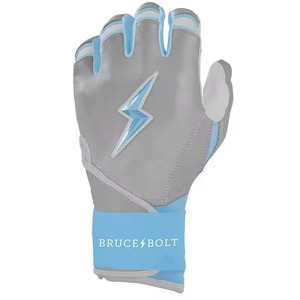 ถุงมือตีเบสบอลหนังแท้ Bruce Bolt ระดับมืออาชีพ ปรับแต่งได้ สีน้ำเงิน บุผ้าไมโครไฟเบอร์ถัก ปิดด้วยแถบตีนตุ๊กแก สำหรับผู้ใหญ่ทุกเพศ - Product Image 5