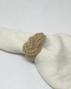 Jute Classic Round Napkin <b>Ring</b> Wedding Eco-Friendly - Product Image 2
