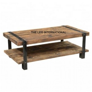 Muebles de Madera Estilo Industrial con Ruedas, Muebles Modernos para Sala de Estar, Uso Doméstico, No Plegables, para Apartamento - Product Image 5