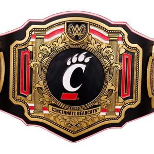 เข็มขัดแชมป์ Cincinnati Bearcats เข็มขัดมวยปล้ำแบบปรับแต่งได้ เข็มขัดแชมป์กีฬาคุณภาพสูงสำหรับนักสะสมและแฟนๆ - Product Image 2
