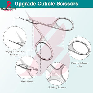 Tijeras para Cutículas con Logotipo Personalizado OEM, Herramienta para el Cuidado de las Uñas, Cuchilla Curva Afilada de Acero Inoxidable, Recortador, el Mejor Producto - Product Image 2