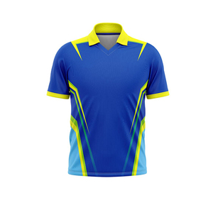 Camisetas de Cricket Personalizadas para Clubes y Academias - 100% Poliéster/Algodón, Impresión Digital, Manga Corta, Cuello Redondo, Logotipo en la Parte Delantera, ODM - Product Image 1