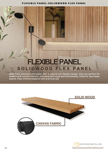 Panneaux muraux en bois massif, design minimaliste rayé moderne pour la décoration intérieure, usage domestique, panneaux muraux 3D en bois massif - Product Image 2