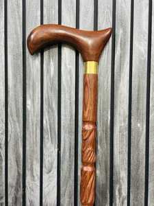 Canne de marche artisanale Orion de haute qualité en corne sculptée à la main, écologique, style traditionnel, pour seniors et adultes, utilisation en extérieur, idéale pour offrir - Product Image 4