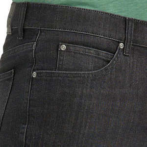 Shorts en jean pour homme, taille mi-haute, couleur unie, en coton tissé, style décontracté, ourlet retroussé, respirant, design personnalisé - Product Image 4