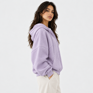 <b>Top</b> Quality <b>Women</b> Zip Up Hoodie Designed with Warm <b>Fleece</b> Offers Comfortable Fit Cozy Feel <b>Women</b> Zip Up Hoodie with Pocket - Product Image 4