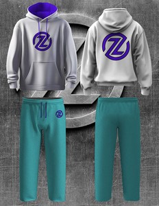 Conjunto Deportivo de Algodón Grueso para Hombre y Mujer, Estilo Urbano, con Logotipo Personalizado OEM ODM (Muestra y Personalización Disponibles) - Product Image 1