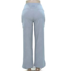 Pantalon évasé pour femme, respirant, à séchage rapide, sans effet froncé, personnalisé, très élastique, uni, pour la gym et l'entraînement - Product Image 3