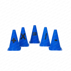 กรวยฝึกซ้อม TSFI TAC-FC9 สีน้ำเงิน PE ทนทาน สำหรับฝึกซ้อมฟุตบอลและการฝึกซ้อมในสนาม - Product Image 1