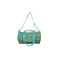 Sac de voyage personnalisé de luxe 100 % coton, grande capacité, pliable, multicolore, vintage, pour la plage, usage quotidien, durable, été, entièrement zippé