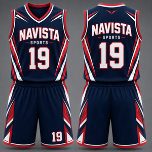Uniforme de Baloncesto Personalizado, Pantalones Cortos, Ropa Deportiva para Equipo, Conjunto 100% Poliéster, Absorbente de Humedad, Ecológico, para Práctica y Juego - Product Image 1
