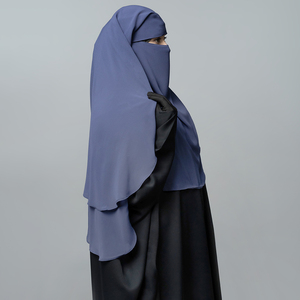 Niqab Modesto para Mujeres Musulmanas, Cubre Rostro de Color Sólido, Transpirable y Cómodo, Velo Islámico para Uso Diario - Product Image 3