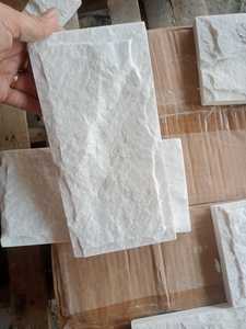 Carreaux muraux de style moderne en marbre blanc cristal de haute qualité pierre brute de petite taille panneaux extérieurs imperméables accents muraux - Product Image 6